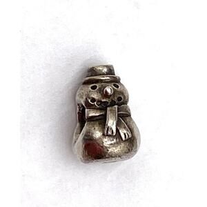 PANDORA Genuine S925 ALE Snowman Charm Sterling Silver